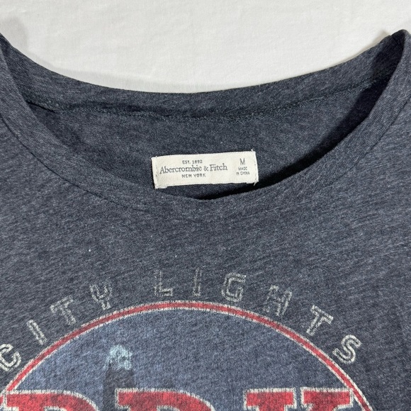 Rare Abercrombie & Fitch Gray Graphic Sleeveless Tee - Picture 3 of 6